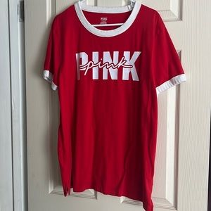 PINK Ringer tee